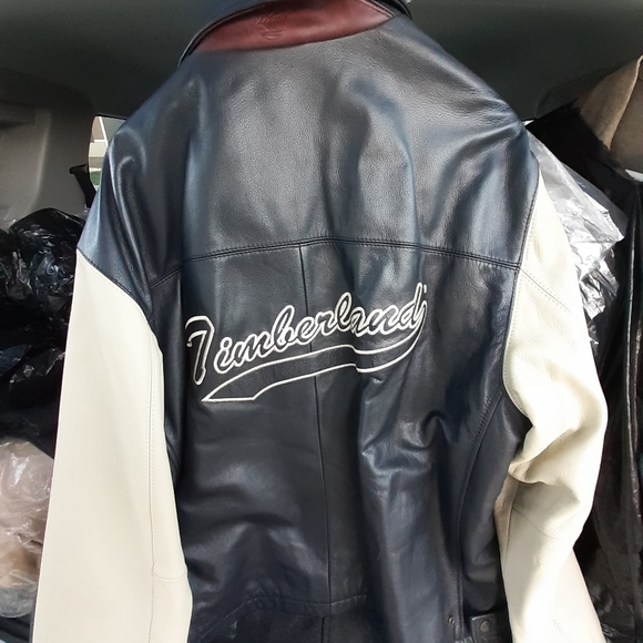 TIMBERLAND LEATHER JACKET SIZE XXL - Picture 3 of 3